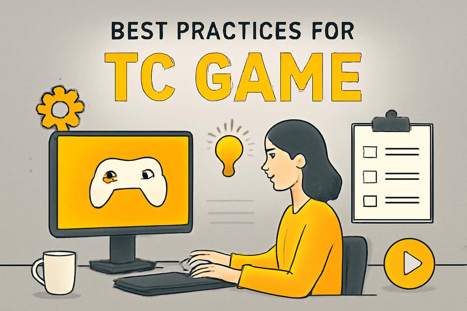 An informative graphic illustrating best practices for TC Game.