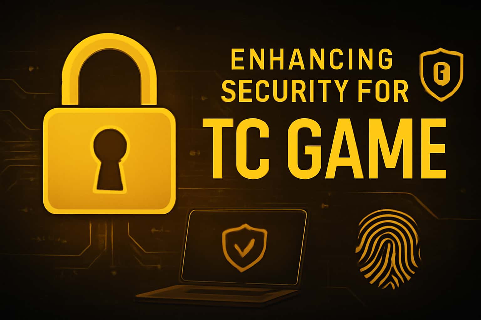 An informational scene highlighting security measures for TC Game.