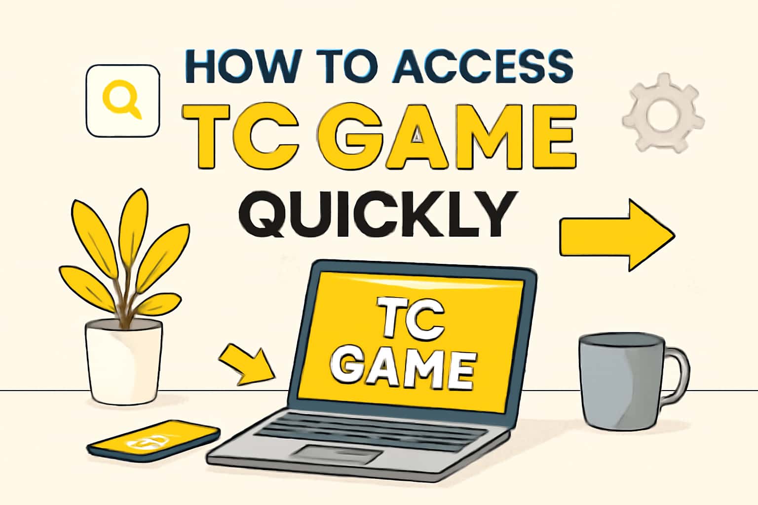 Informational image depicting access to TC Game.