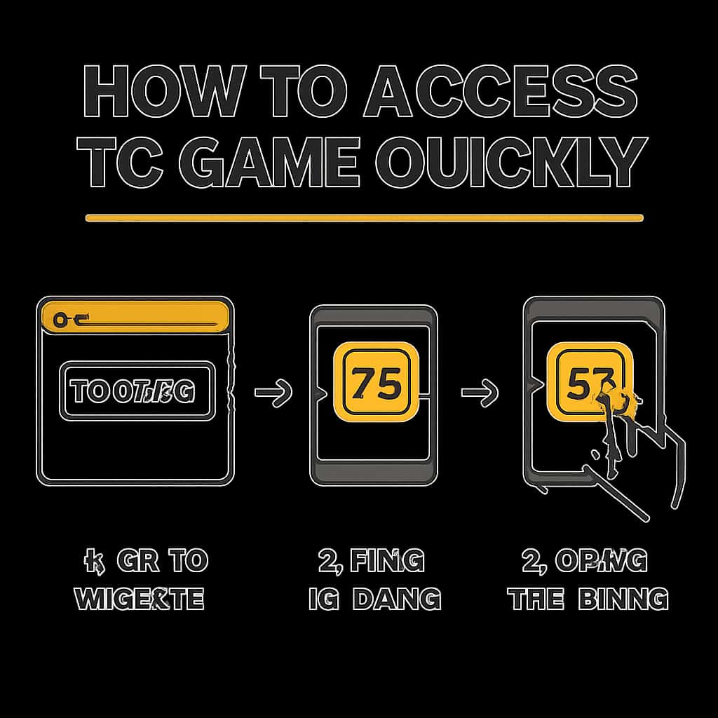 Diagram illustrating access methods for TC Game.