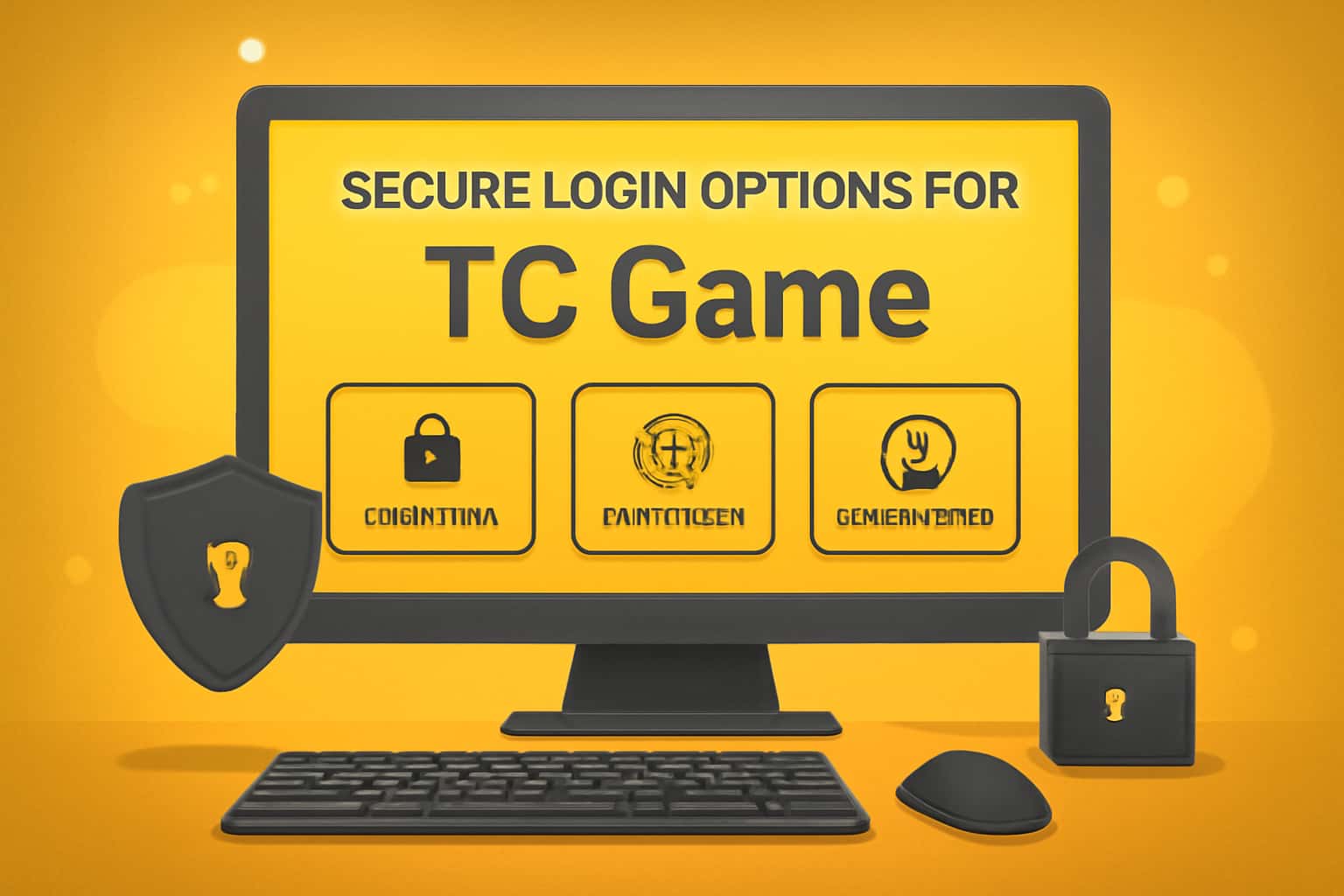 An illustrative depiction of secure login methods for TC Game