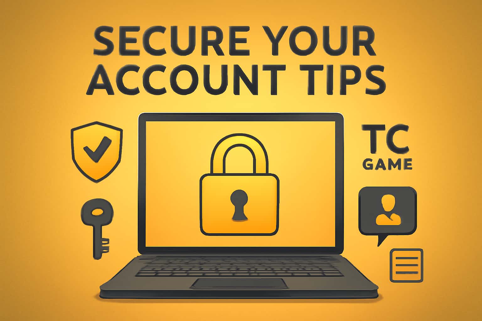 A futuristic scene illustrating the concept of securing a gaming account.