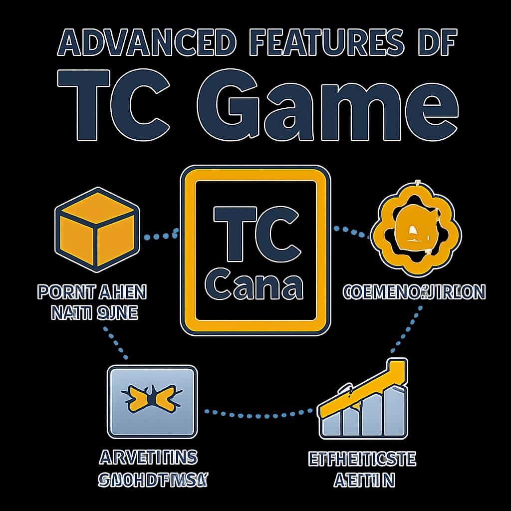 Illustration detailing advanced features of TC Game.