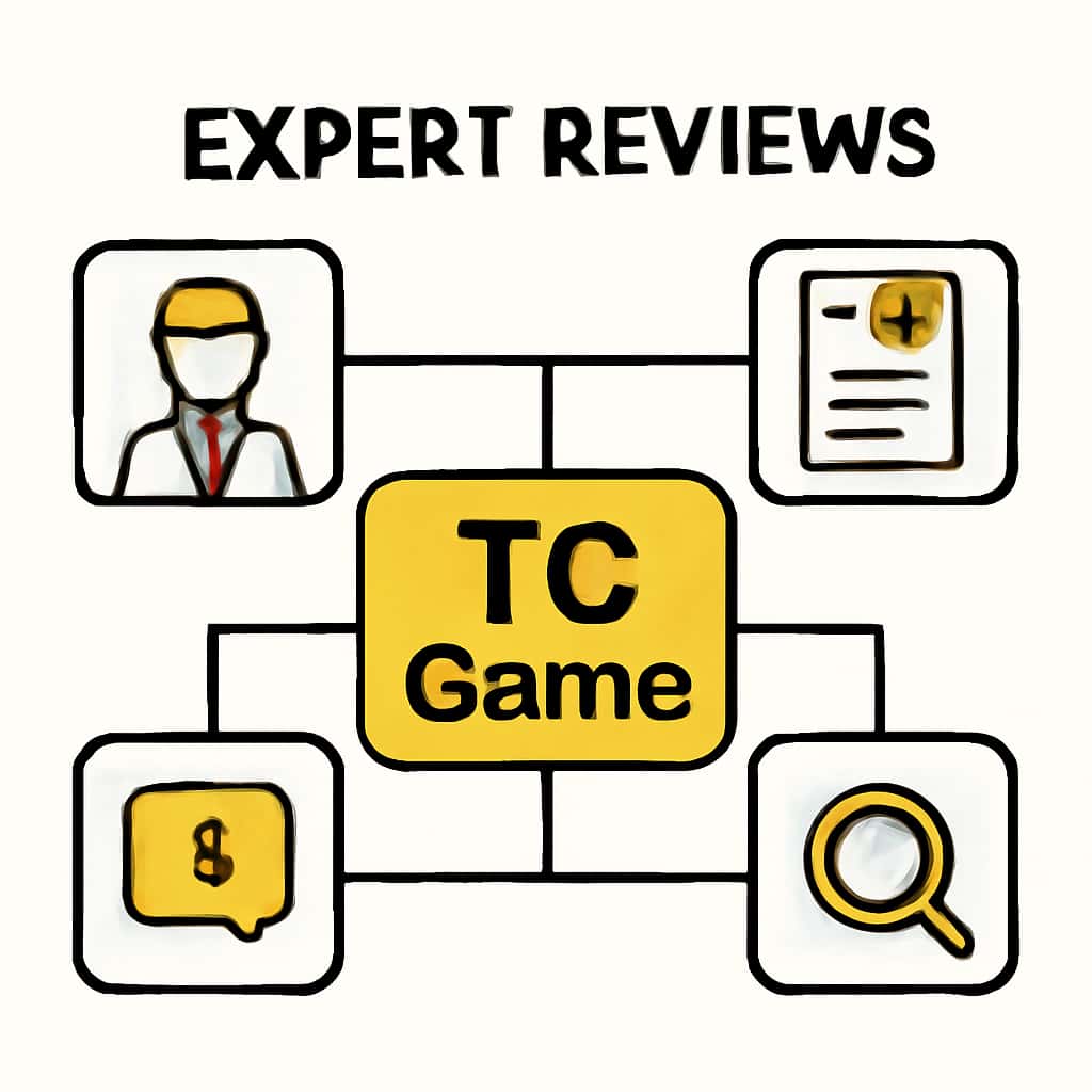 Illustration explaining the topic of Expert Reviews on TC Game.