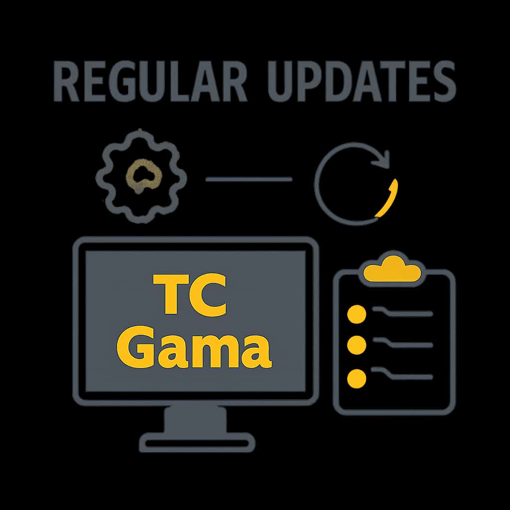 An educational diagram about TC Game updates.