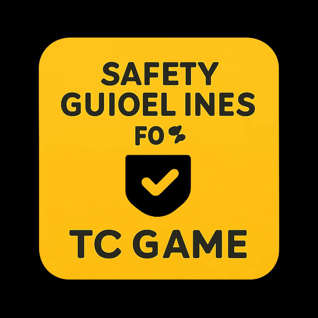 An icon symbolizing the safety guidelines for TC Game.