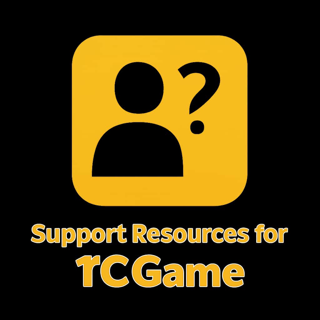 Icon representing support resources for TC Game.