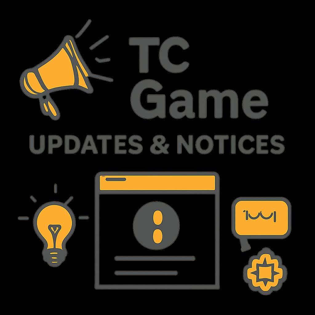 An illustration related to TC Game Updates & Notices.