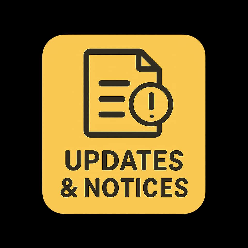 A badge representing TC Game Updates & Notices.